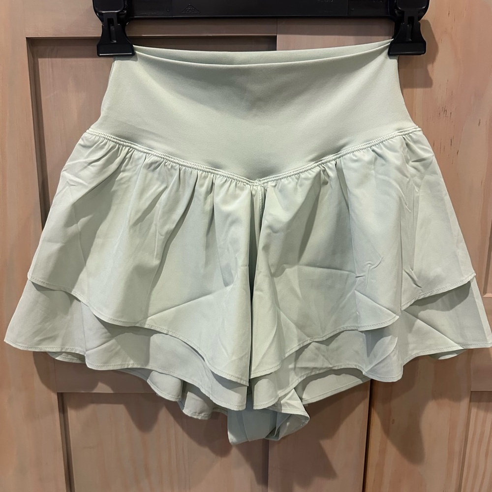 aerie Light Mint Layered Athletic Shorts